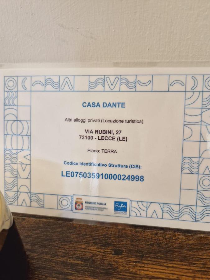 Casa Dante Deliziosa Casa A Due Passi Dal Centro * Lecce
